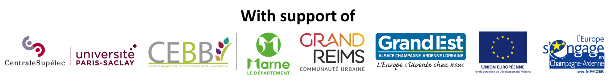 With support of 